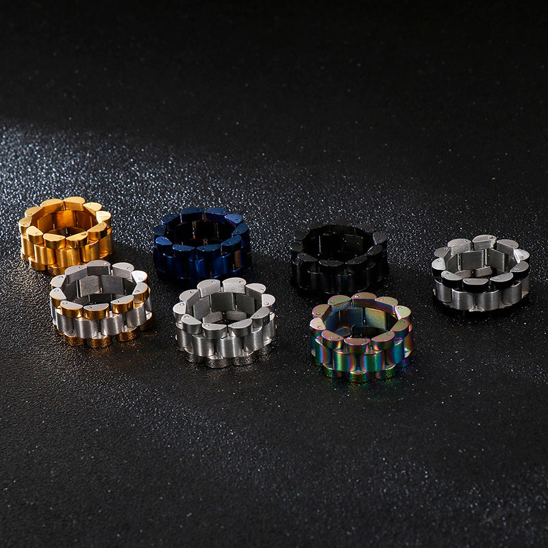 Men's Simplicity Wind Watch Chain Design Hip Rings