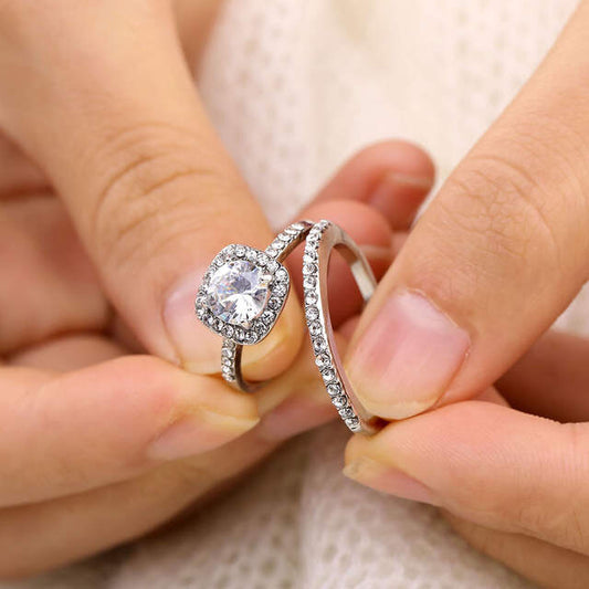 Couple Popular Fashion Zircon Of 2 Rings