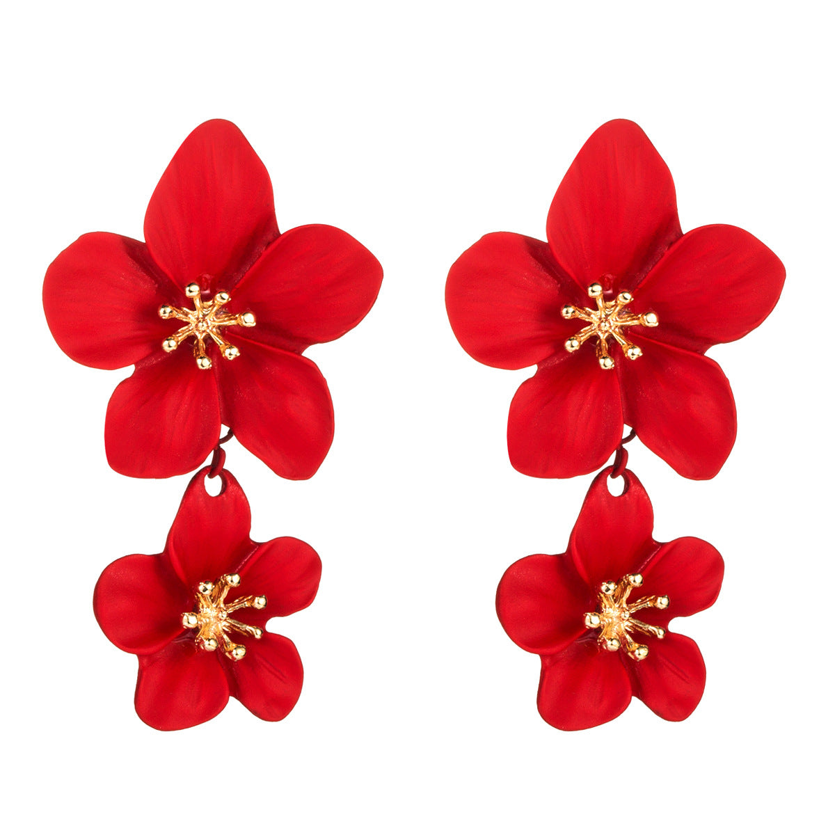 Unique Women's Fresh Flower Bohemian Long Earrings