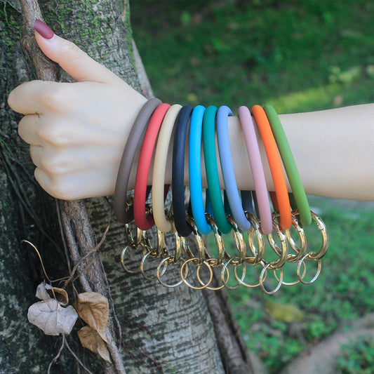 Large Round Silicone Key Case Gift Bracelets