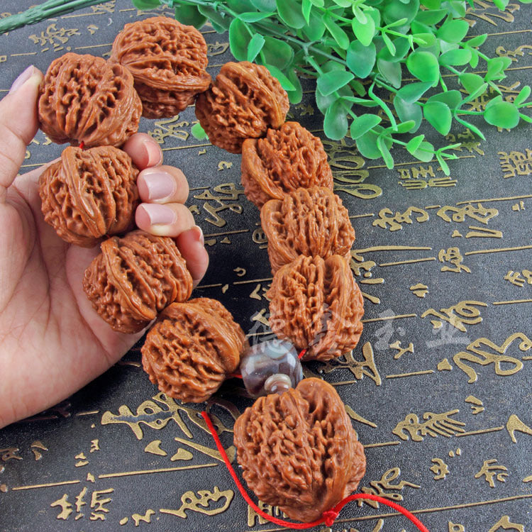 Men's Collection Walnuts Hand Play Kirin Pattern Officer's Walnut Primary Color Bracelet