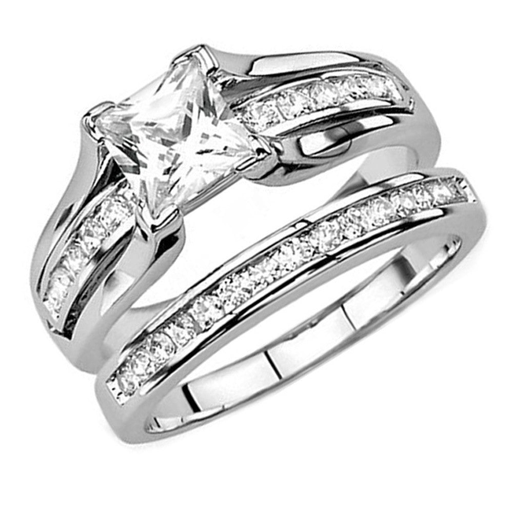 Couple Combination Set Male Female Engagement Rings