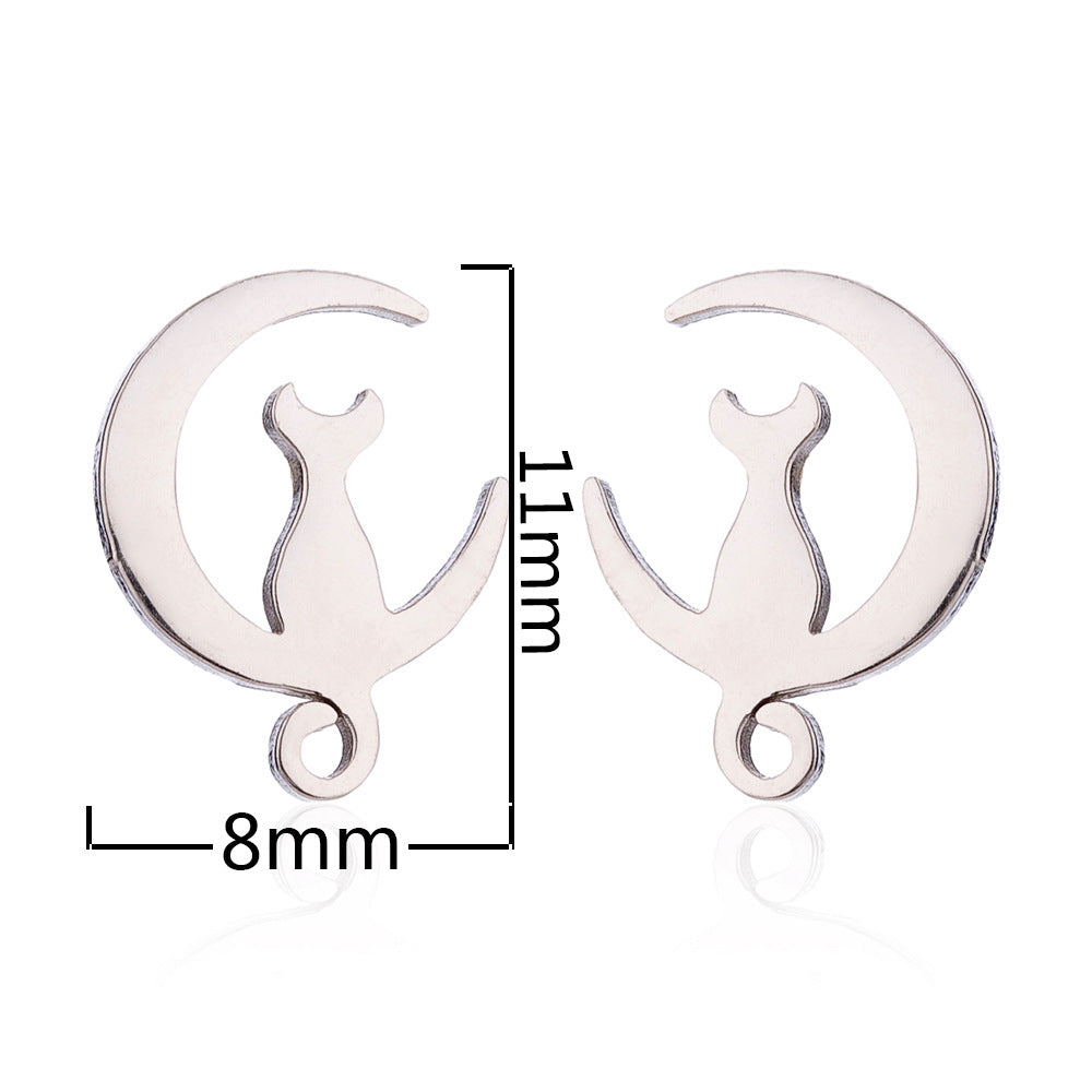 Style For Fashion Rabbit Animal Cat Ornament Christmas Earrings