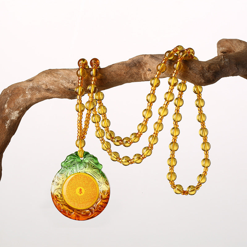 Mantra Lace Scripture Bound Buddha Statue Long Necklaces