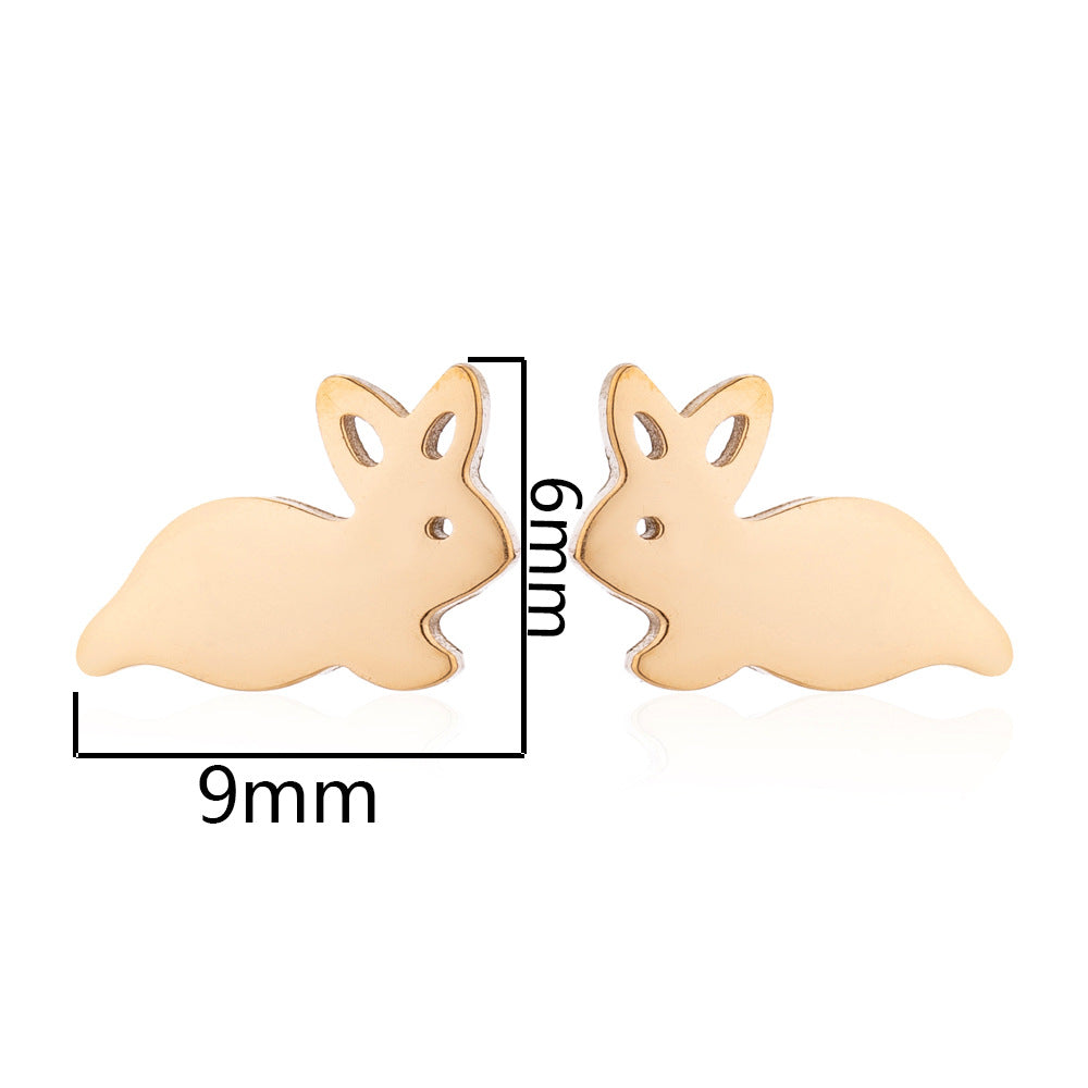 Style For Fashion Rabbit Animal Cat Ornament Christmas Earrings