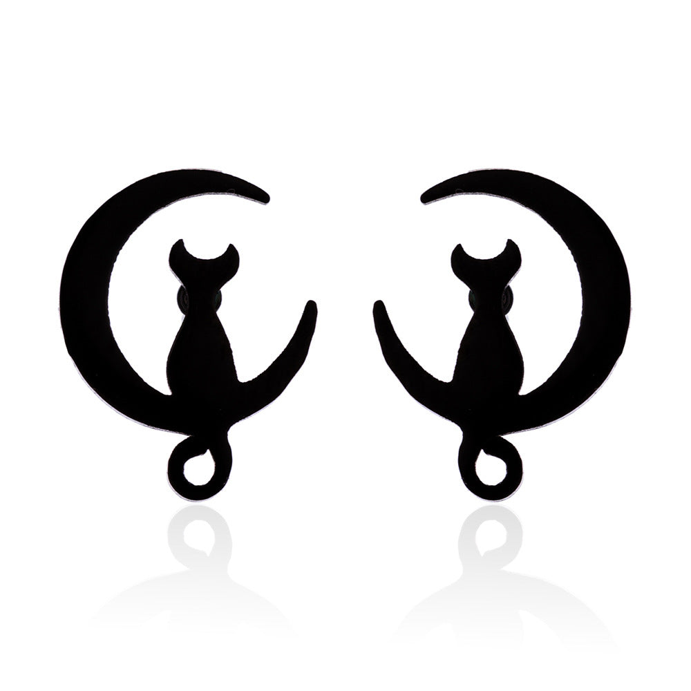 Style For Fashion Rabbit Animal Cat Ornament Christmas Earrings