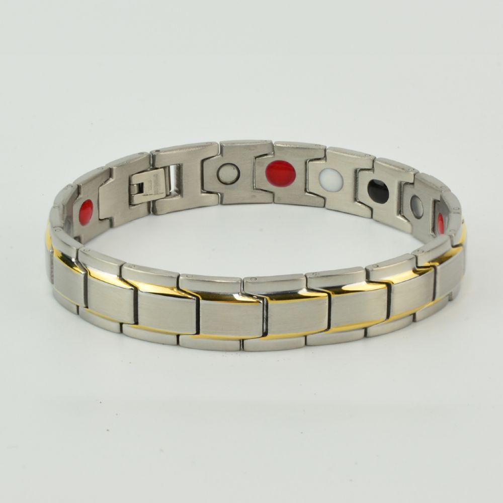 Classic Fashion Simple Gold Vacuum Plating Adjustable Stainless Bracelet