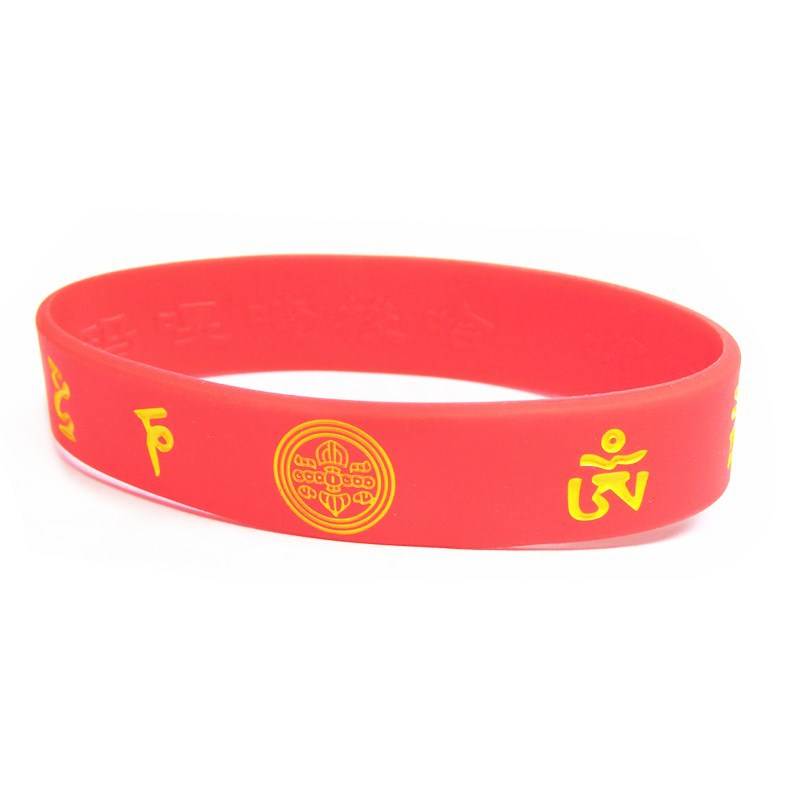 Combination Series Silicone Heart Mantra Taiwan Life Tv Station Bracelet