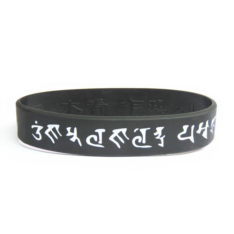 Combination Series Silicone Heart Mantra Taiwan Life Tv Station Bracelet