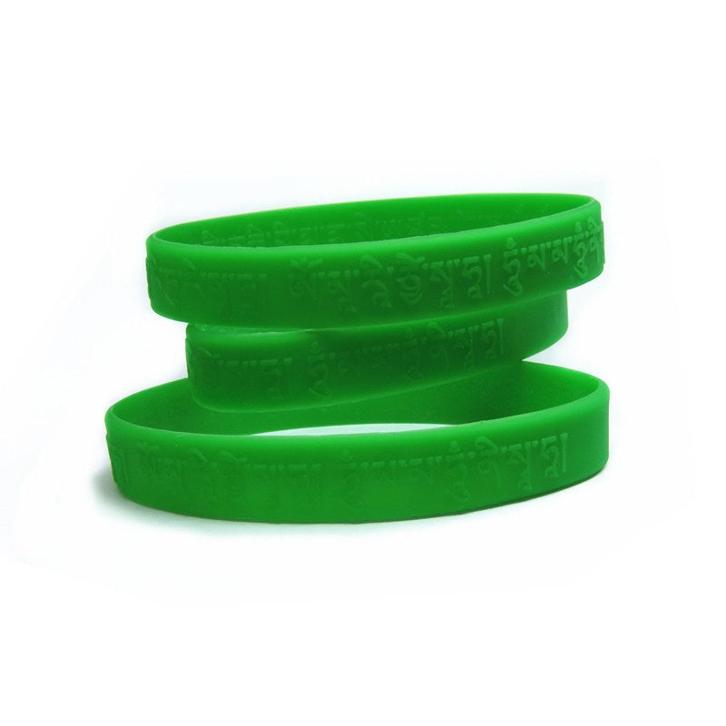 Combination Series Silicone Heart Mantra Taiwan Life Tv Station Bracelet