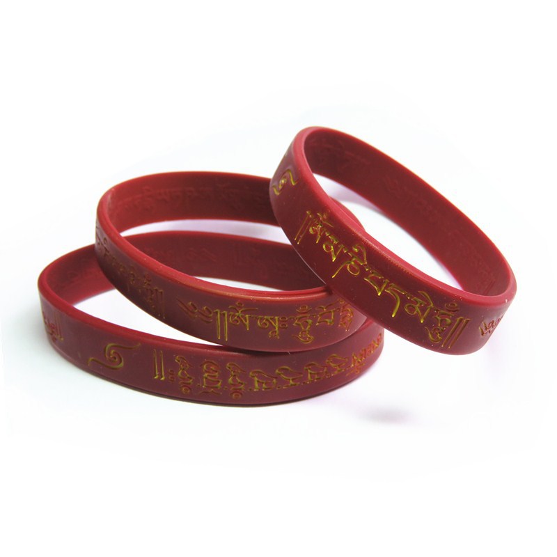 Combination Series Silicone Heart Mantra Taiwan Life Tv Station Bracelet