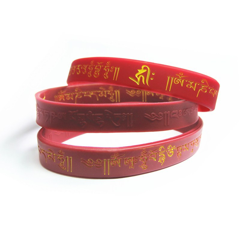 Combination Series Silicone Heart Mantra Taiwan Life Tv Station Bracelet