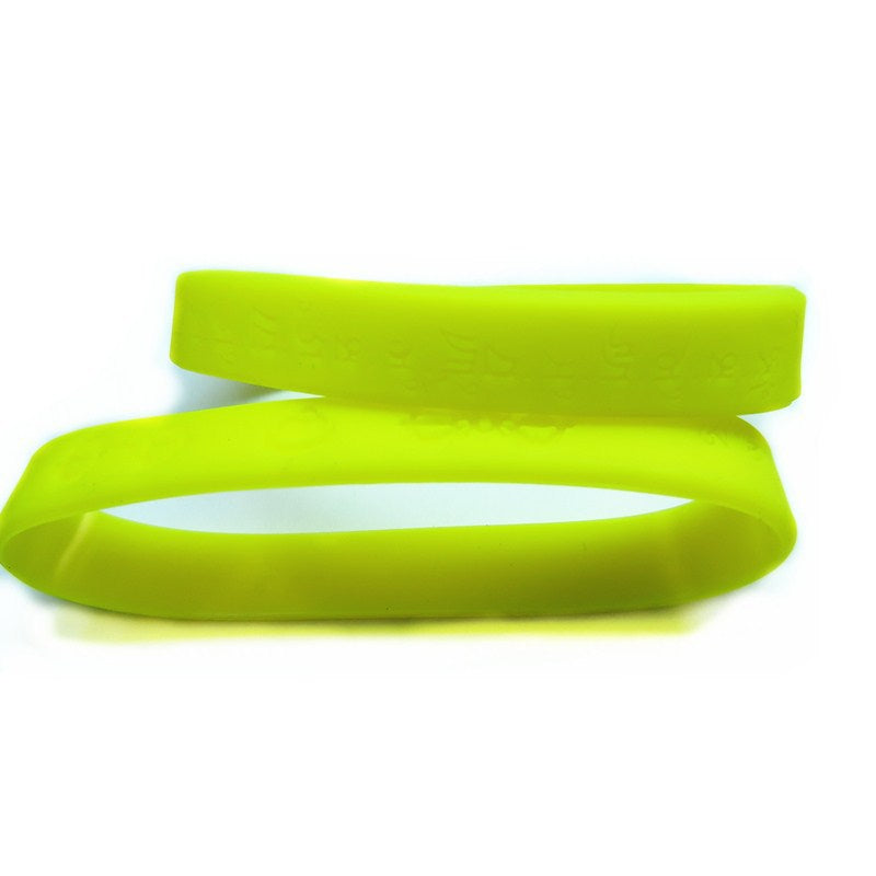 Combination Series Silicone Heart Mantra Taiwan Life Tv Station Bracelet