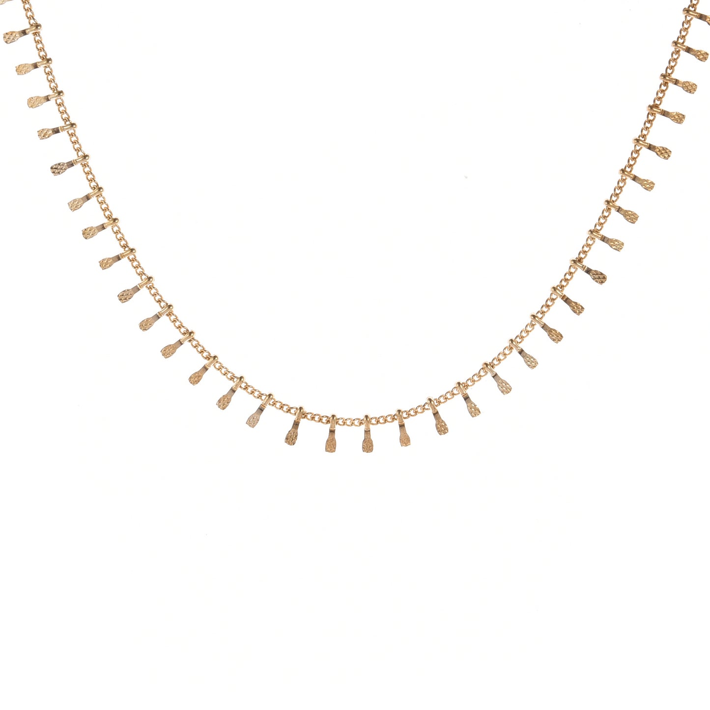 Copper Chain Clavicle Cold Style Casual Necklaces