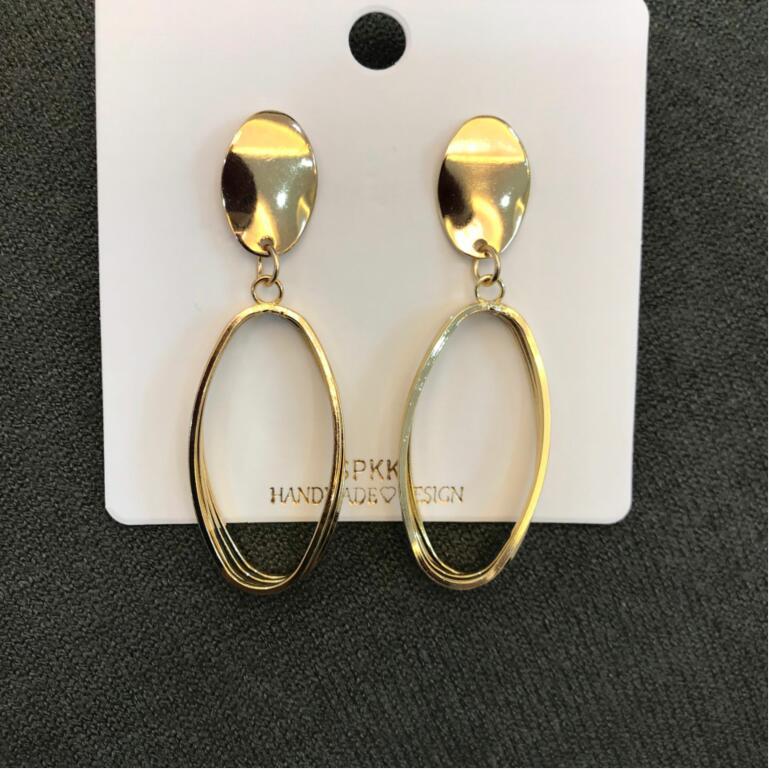 Women's Geometric Ellipse Korean Style Simple Personalized Earrings