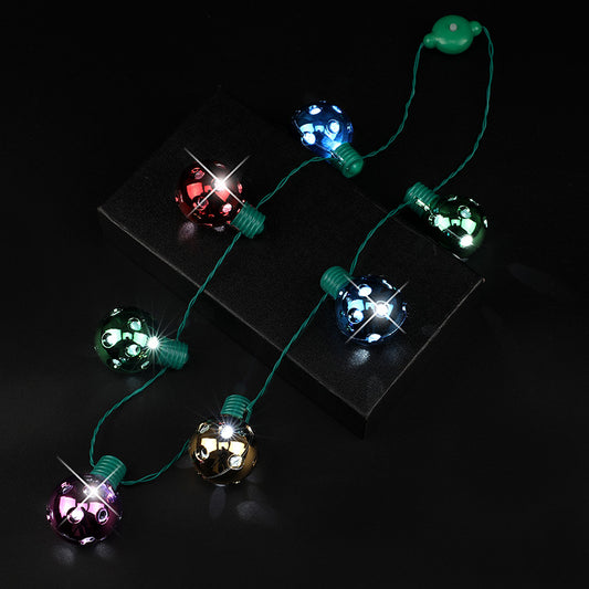 Colorful Bell Lighting Chain Flash Toy Necklaces