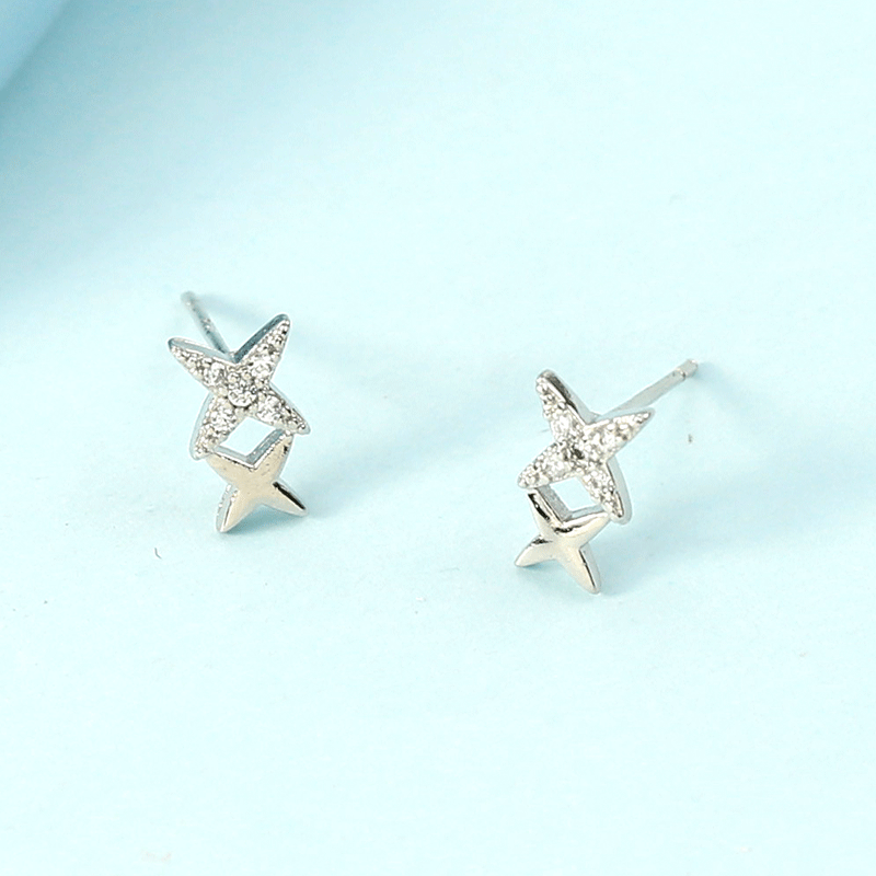 Women's Korean Small Star Fresh Sweet Meteor Stud Earrings