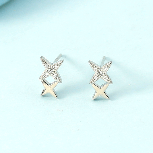 Women's Korean Small Star Fresh Sweet Meteor Stud Earrings