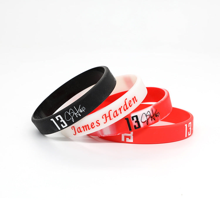 Basketball Silicone Rubber James Curry Harden Durant Bracelet