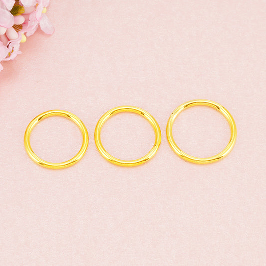 Women's Solid Polished Surface Ancient Style Thumb Imitation Gold Rings