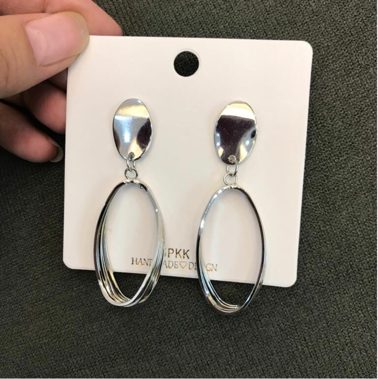 Women's Geometric Ellipse Korean Style Simple Personalized Earrings