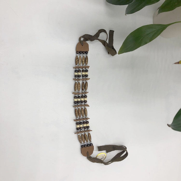 Women's Bohemian Indian Adult Primary Color Wooden Necklace