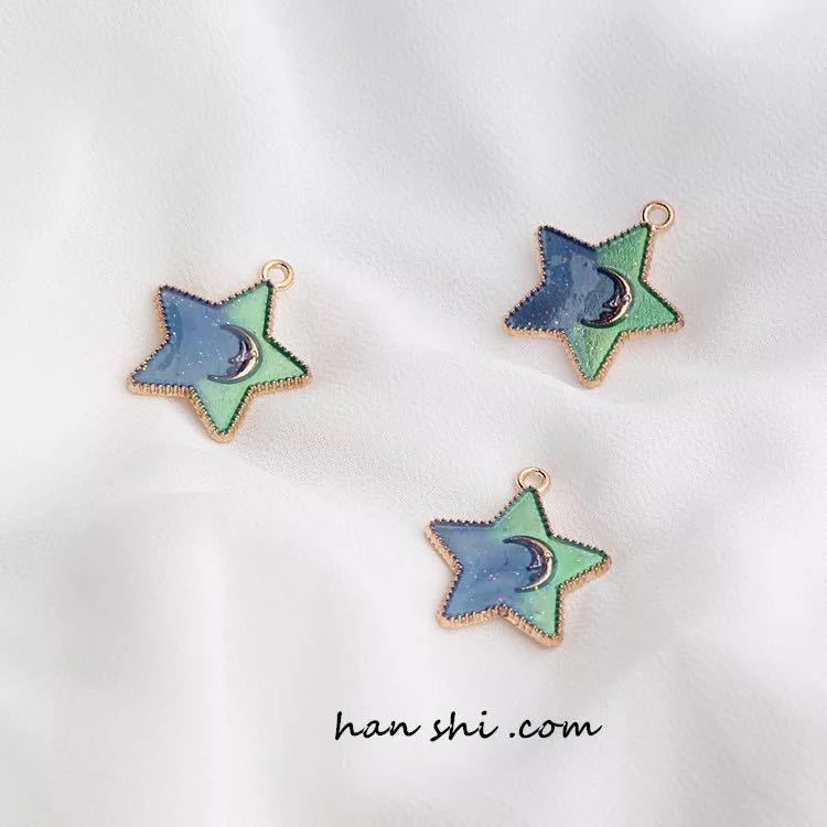 Dream Starry Sky Star Moon Eardrops Earrings