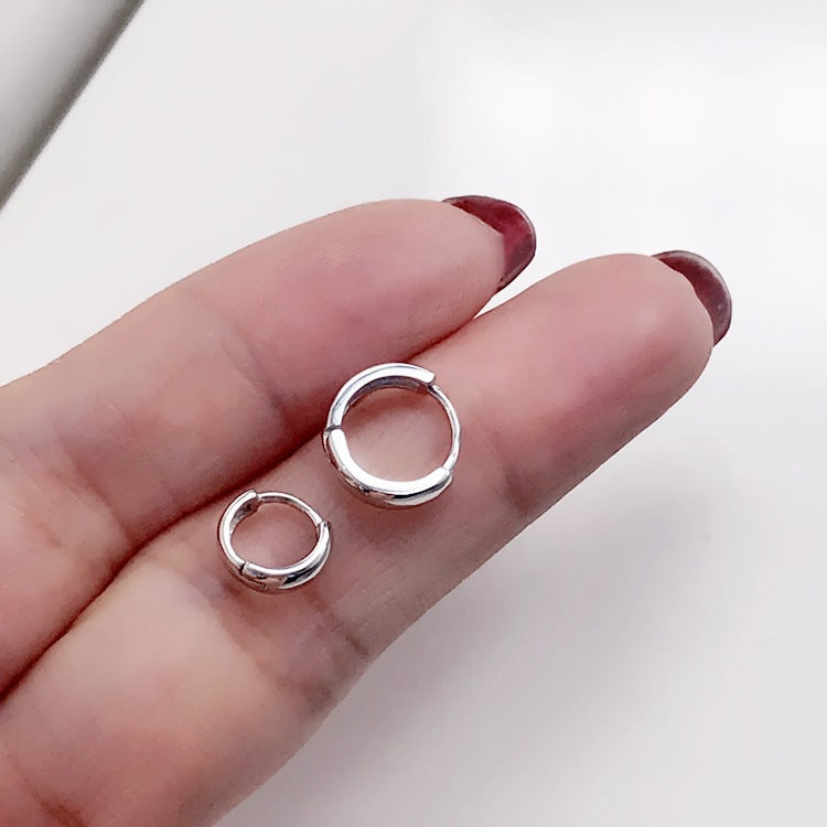 Simple Temperament Bones Sterling Sier Clip Unisex Argent Ear Buckle