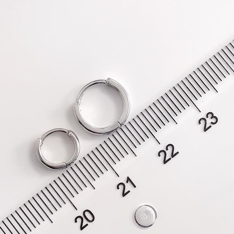Simple Temperament Bones Sterling Sier Clip Unisex Argent Ear Buckle