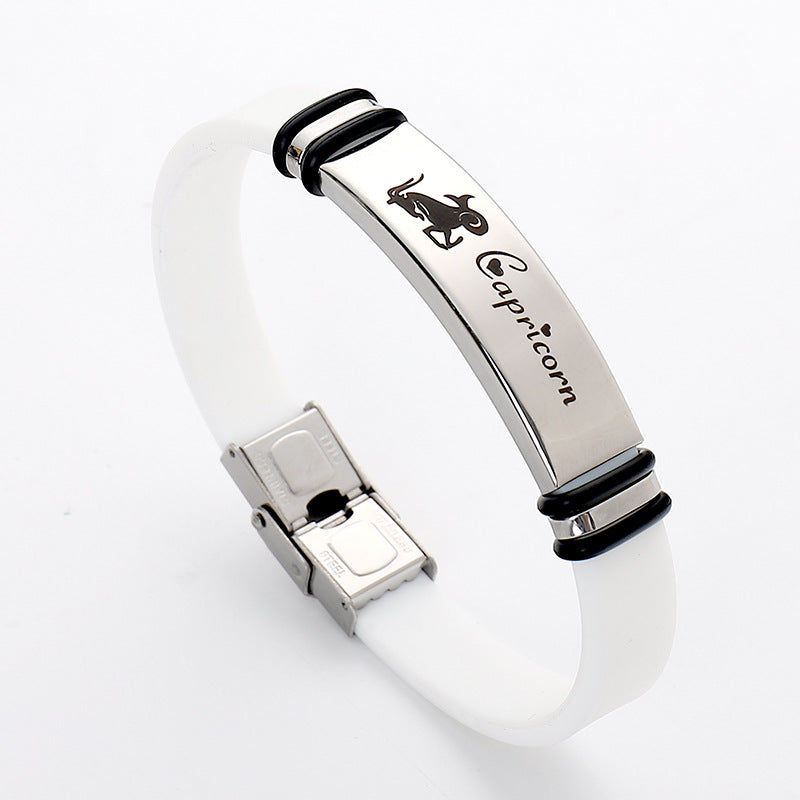 Stainless Steel Sports Korean Style Twee Constellation Bracelets