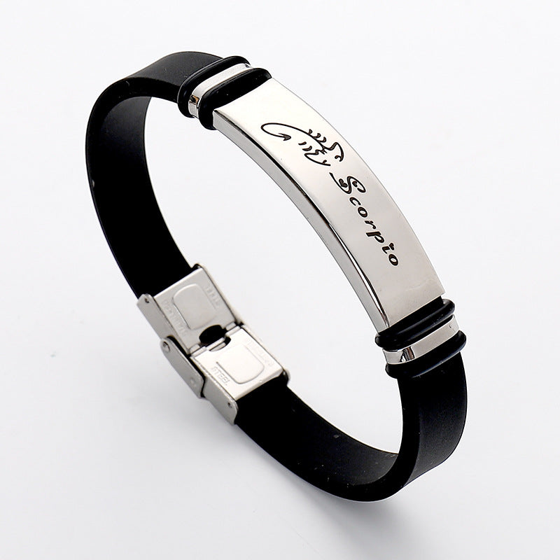 Stainless Steel Sports Korean Style Twee Constellation Bracelets