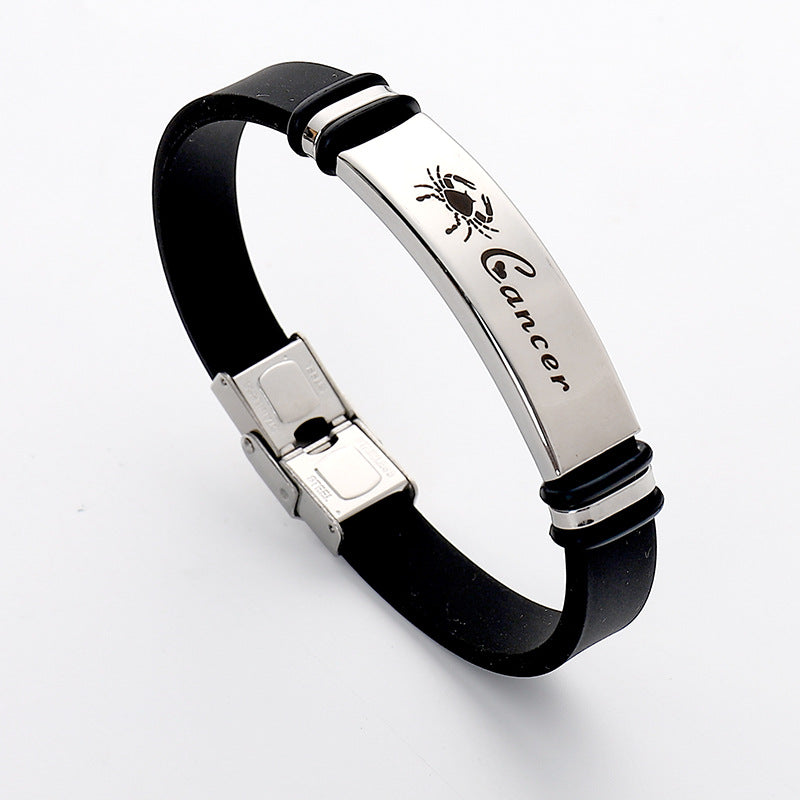 Stainless Steel Sports Korean Style Twee Constellation Bracelets