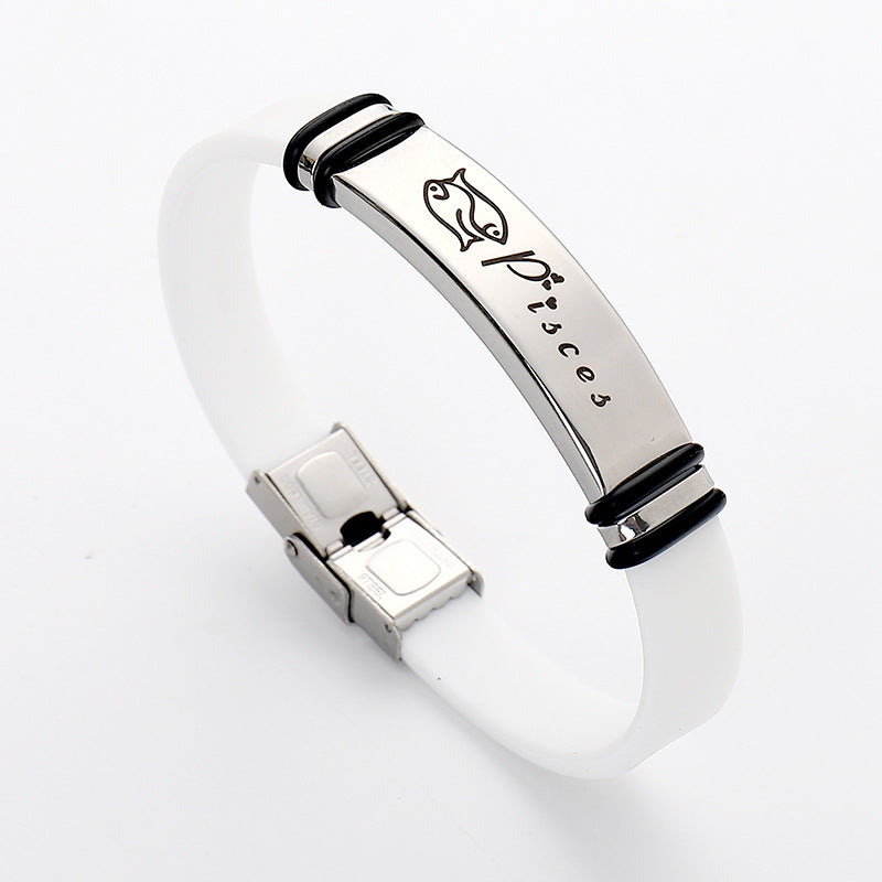 Stainless Steel Sports Korean Style Twee Constellation Bracelets