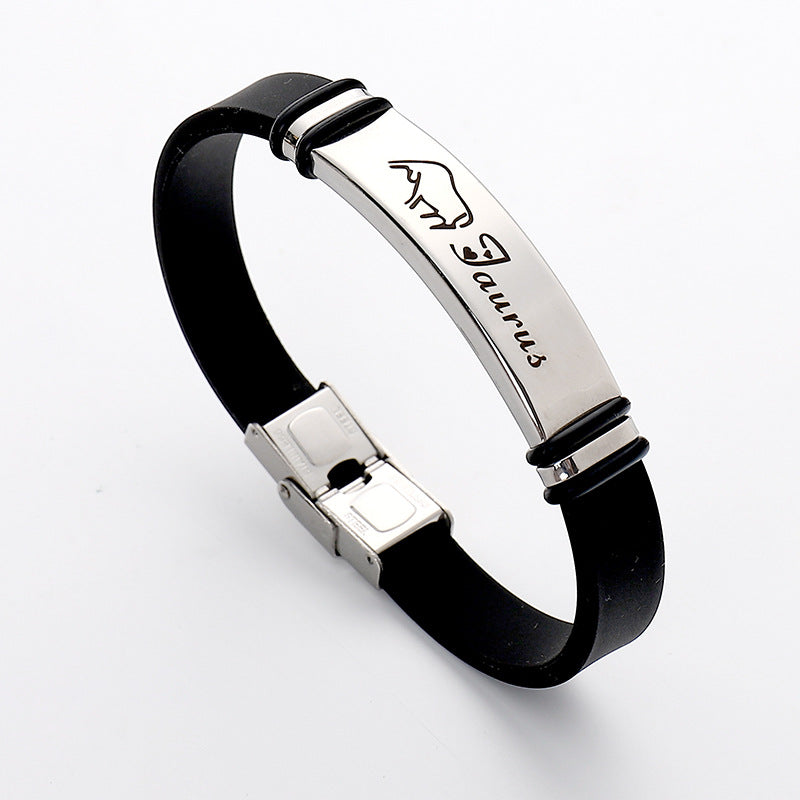 Stainless Steel Sports Korean Style Twee Constellation Bracelets