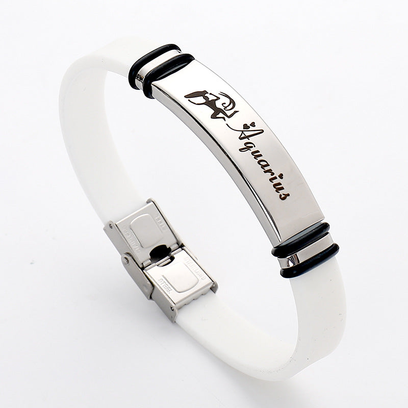 Stainless Steel Sports Korean Style Twee Constellation Bracelets