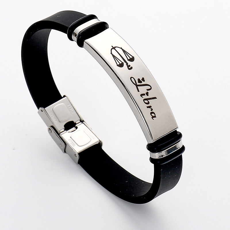 Stainless Steel Sports Korean Style Twee Constellation Bracelets