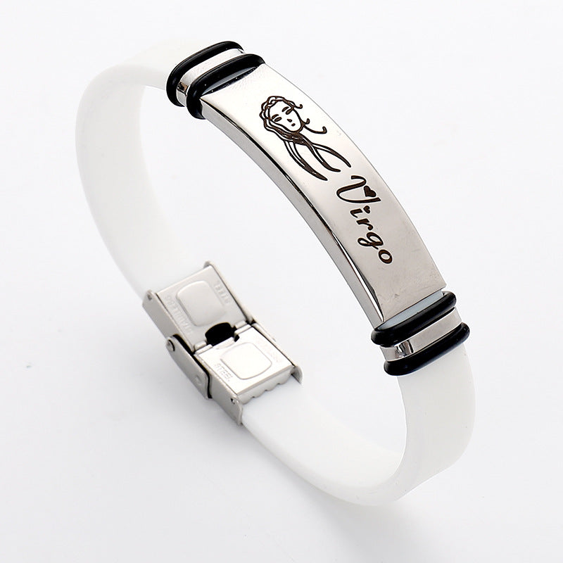 Stainless Steel Sports Korean Style Twee Constellation Bracelets