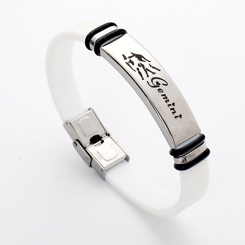 Stainless Steel Sports Korean Style Twee Constellation Bracelets