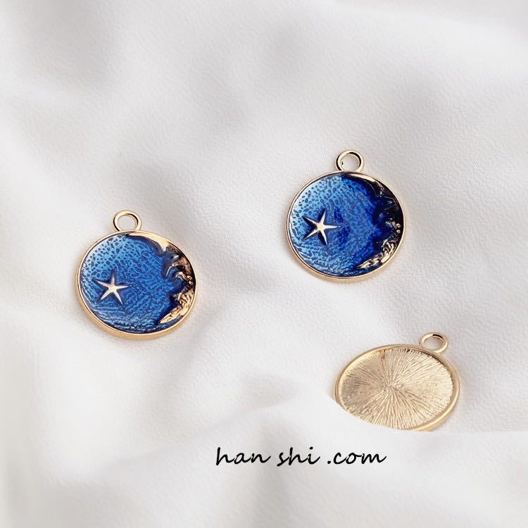 Dream Starry Sky Star Moon Eardrops Earrings