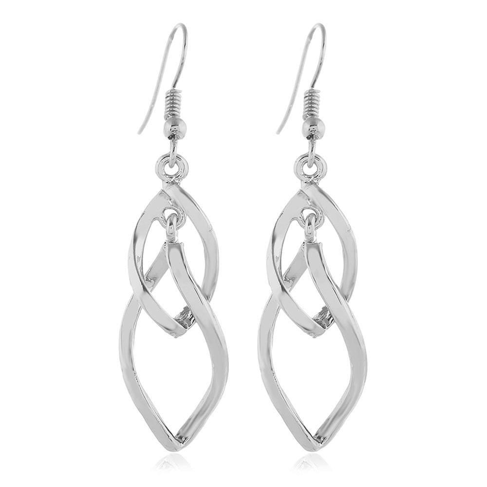Fashion Court Vintage Alloy Round Roman Earrings