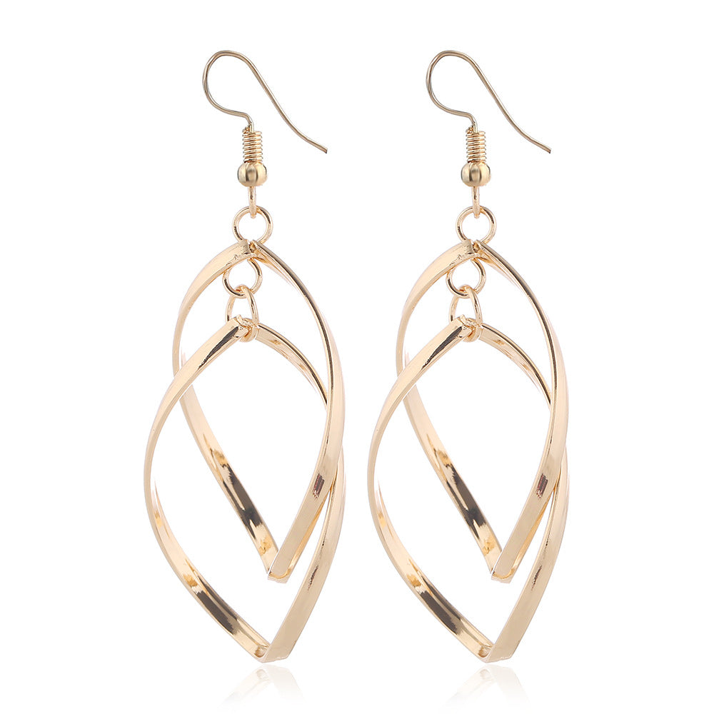 Fashion Court Vintage Alloy Round Roman Earrings