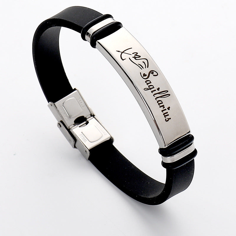 Stainless Steel Sports Korean Style Twee Constellation Bracelets