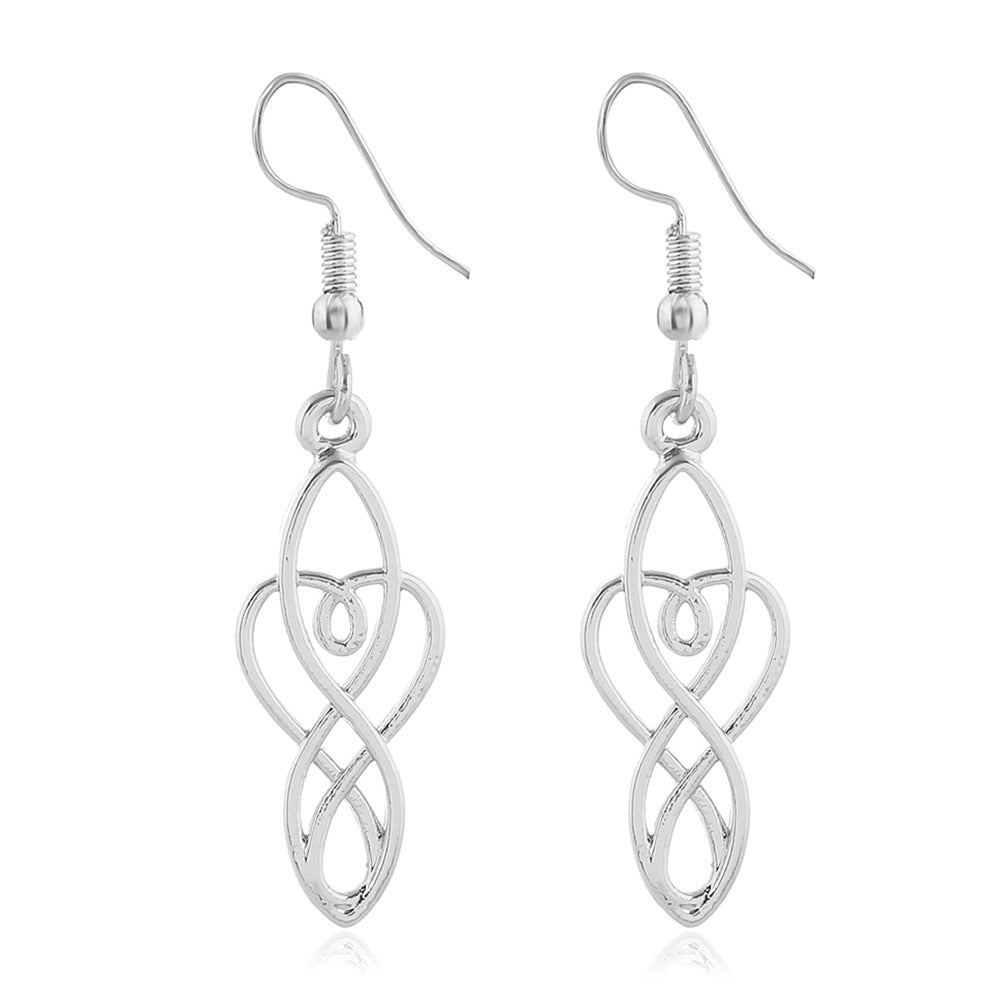 Fashion Court Vintage Alloy Round Roman Earrings