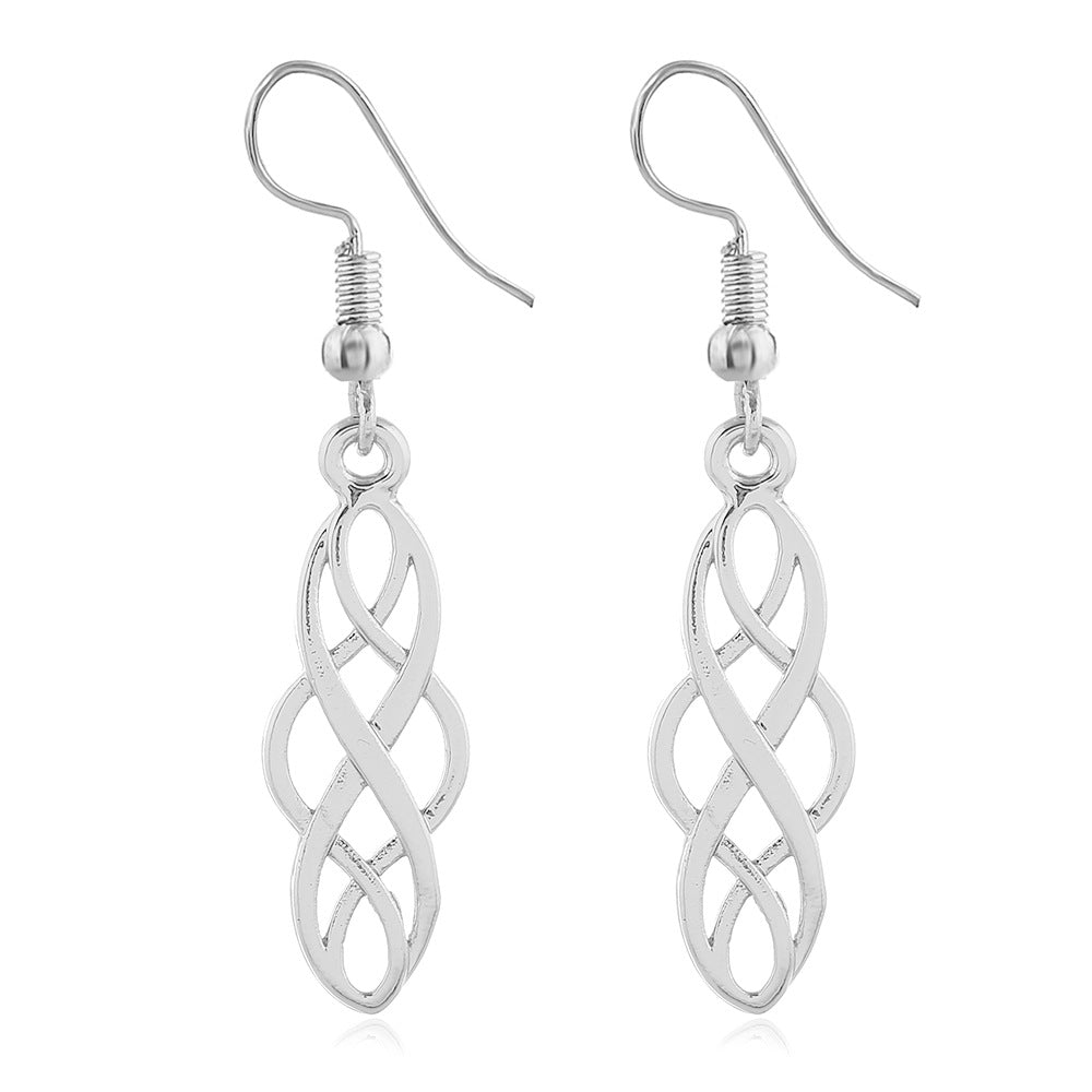 Fashion Court Vintage Alloy Round Roman Earrings