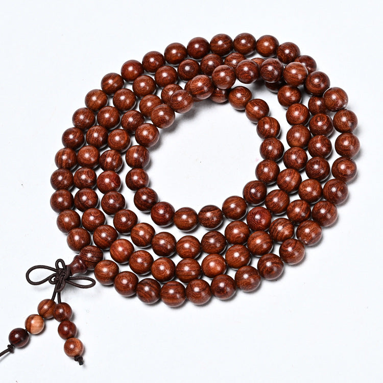 Women's & Men's Red Sandalwood Wooden Prayer Beads Popular Bracelet