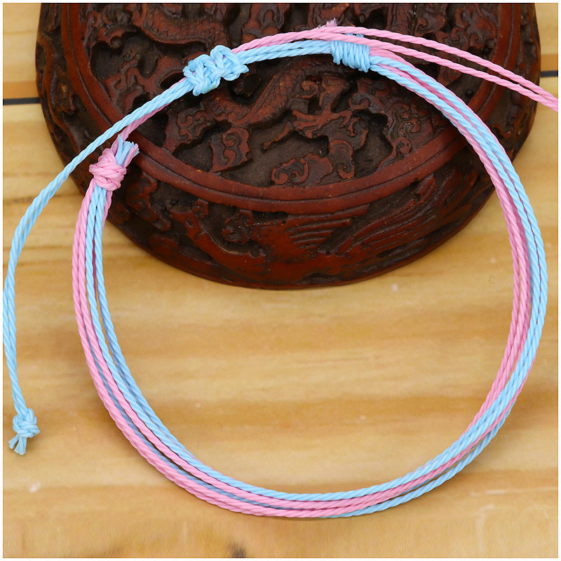 Taiwan Wax Line Hand Weaving Multicolor Colorful Bracelets