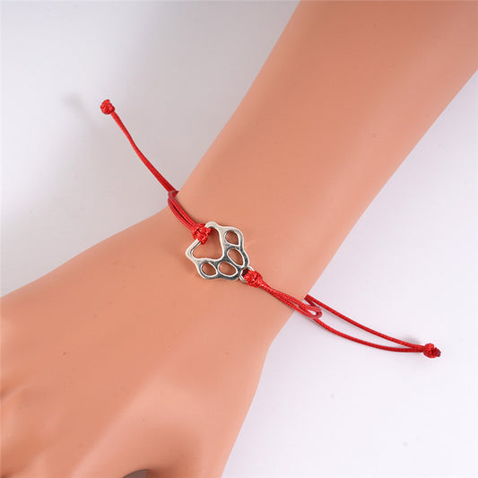 Dog's Paw Blessing Card Creative Personality Bracelets