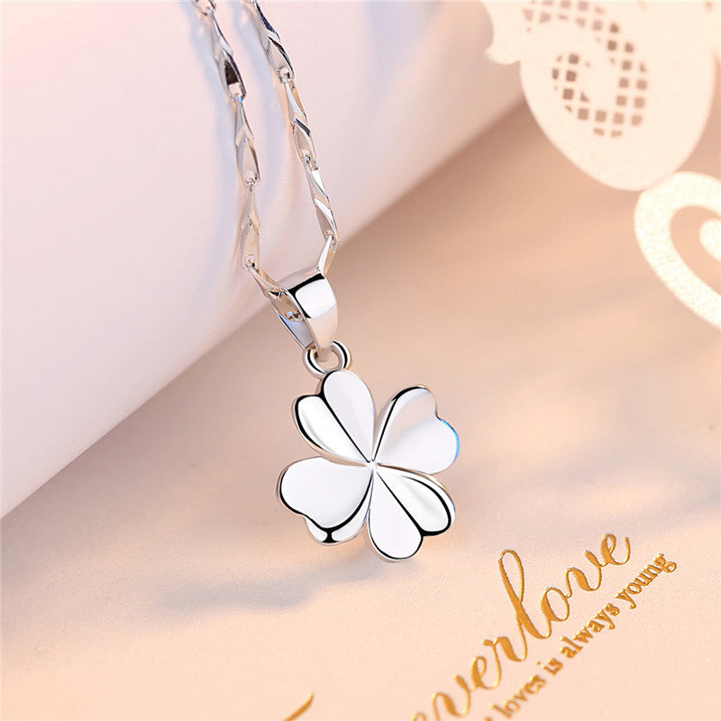 Women's Argent Pur Clover Pure Sier Collarbone Pendants