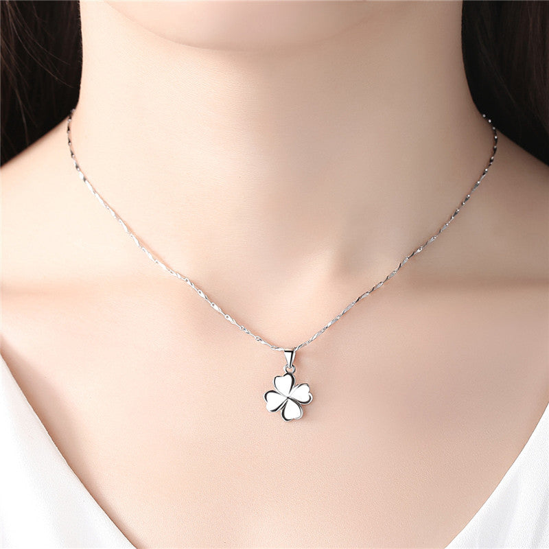 Women's Argent Pur Clover Pure Sier Collarbone Pendants