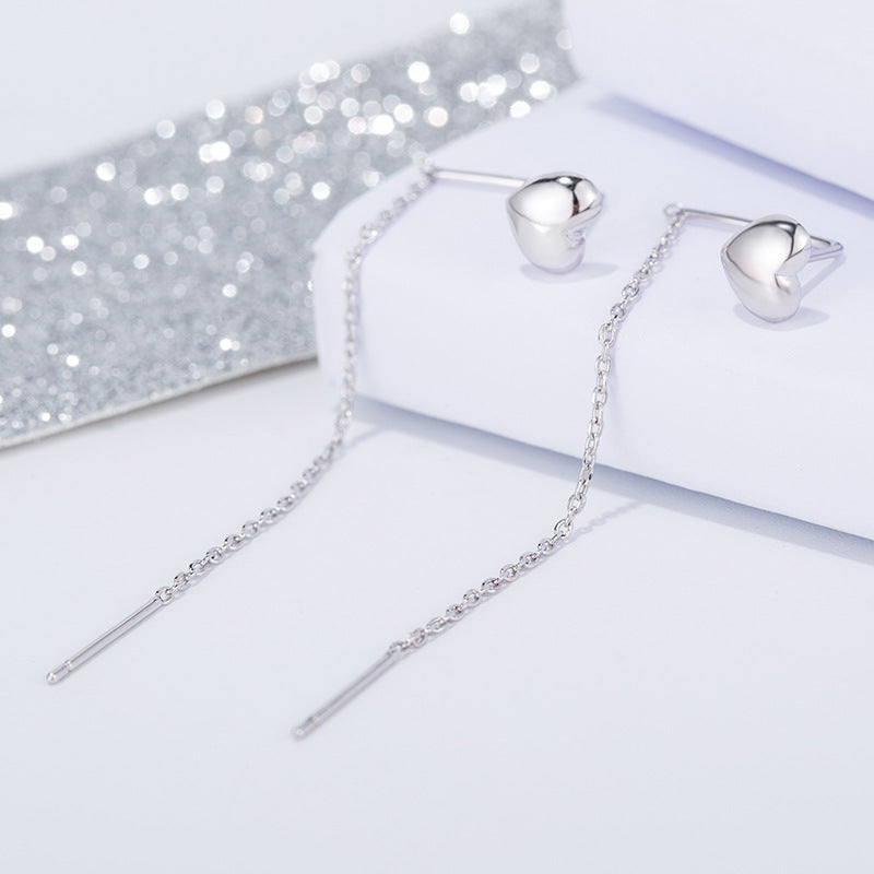 Heart Shaped Female Long Elegant Simple Ear Line